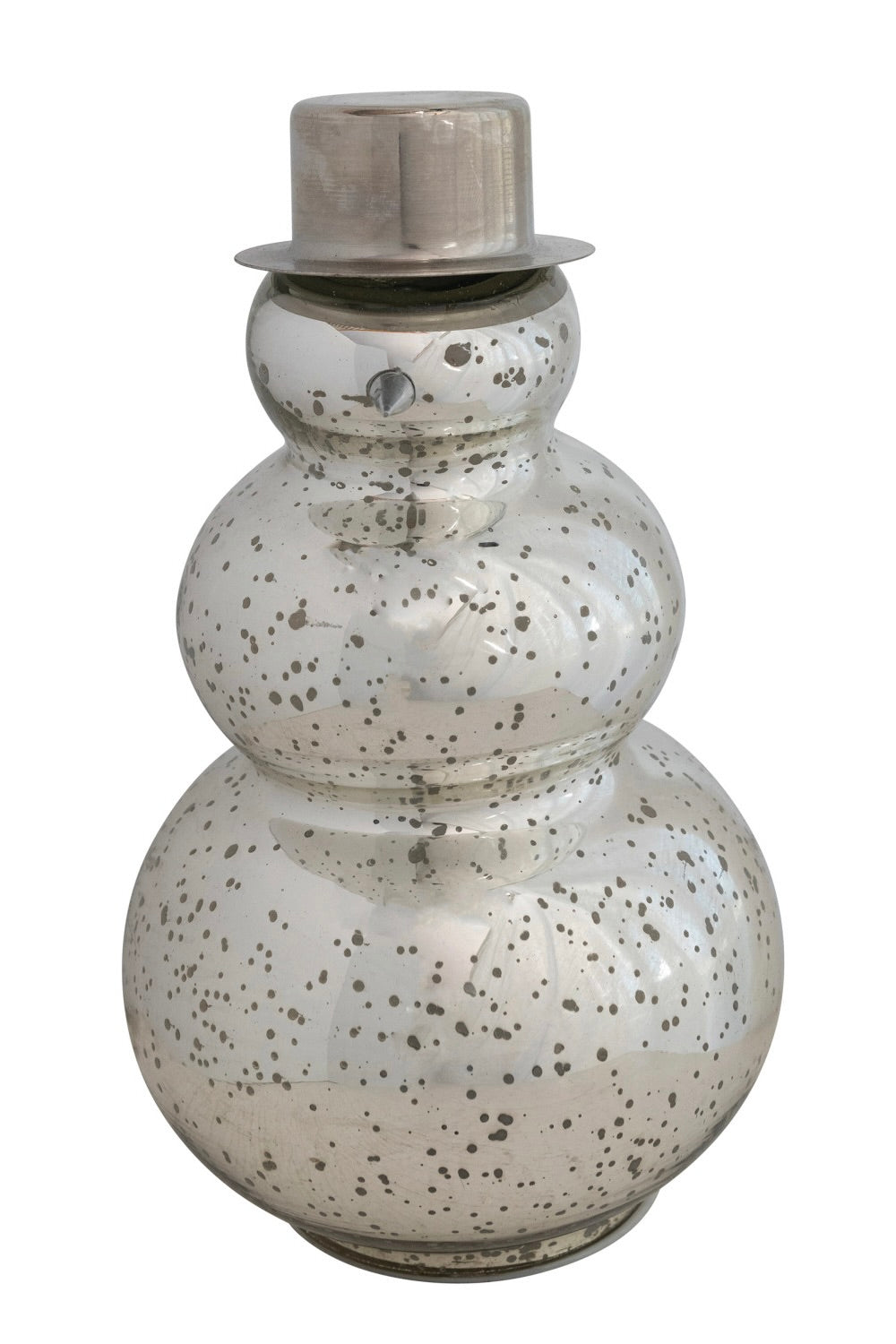 MERCURY GLASS SNOWMAN