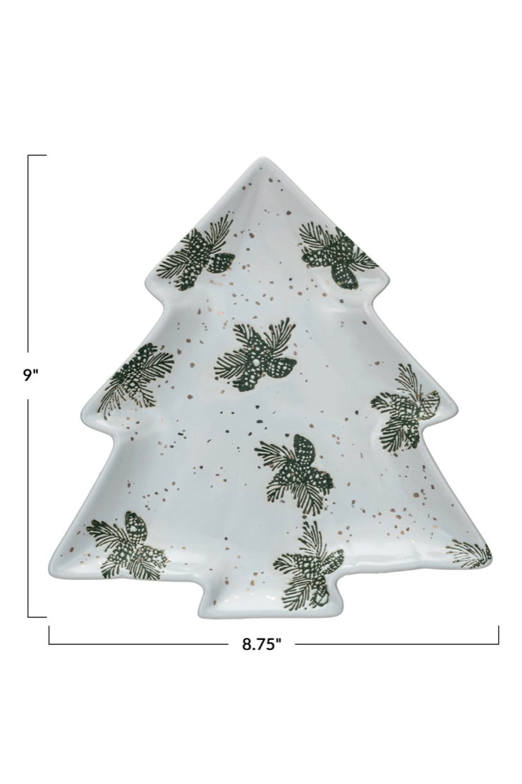 YULETIDE TREE PLATE