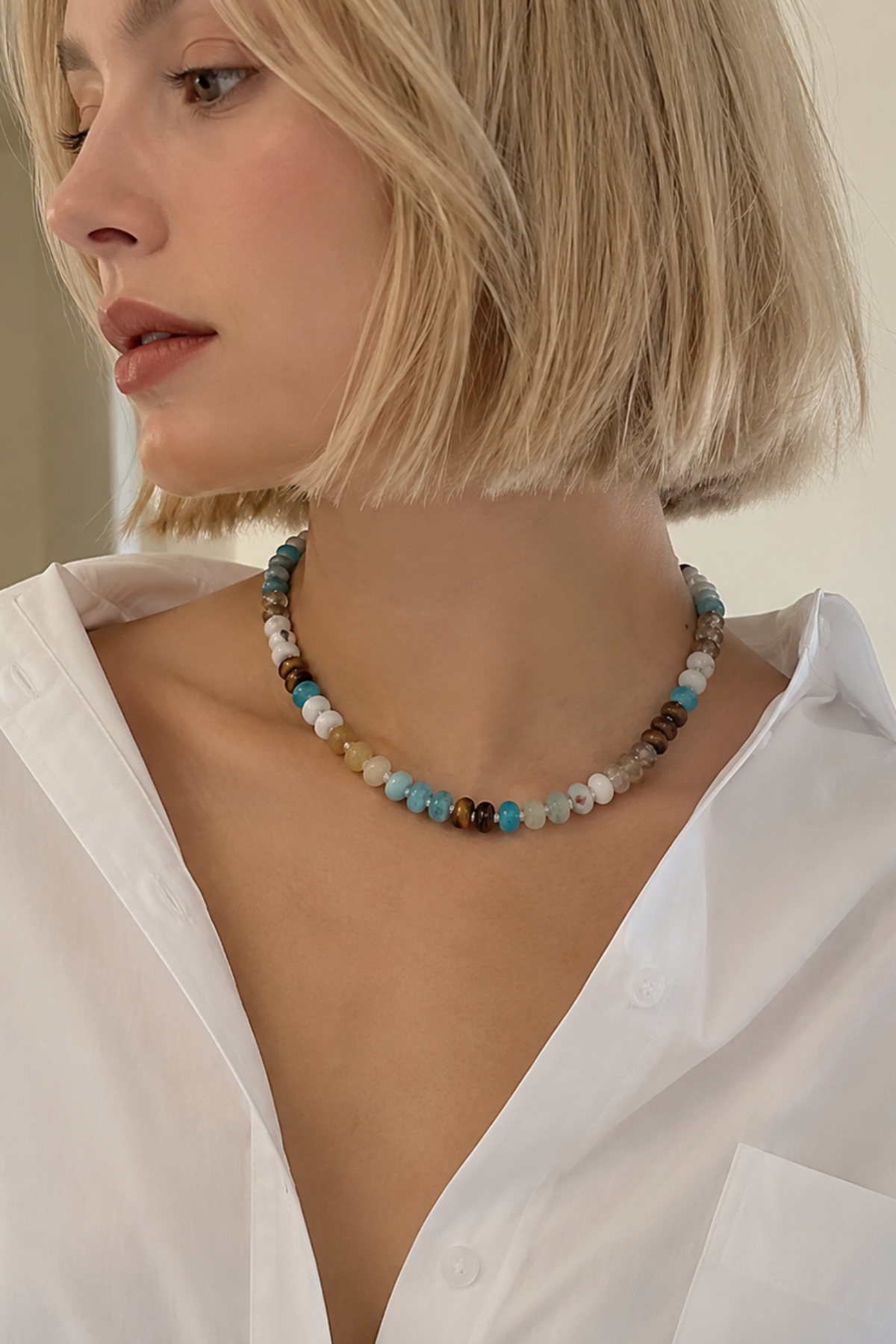 GARDEN BEADED NECKLACE