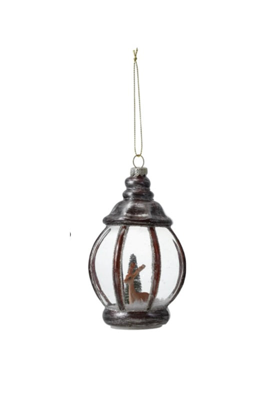 FROSTED LANTERN ORNAMENT