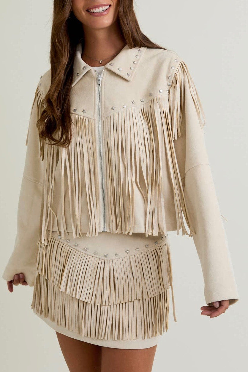 LEONA FRINGE JACKET