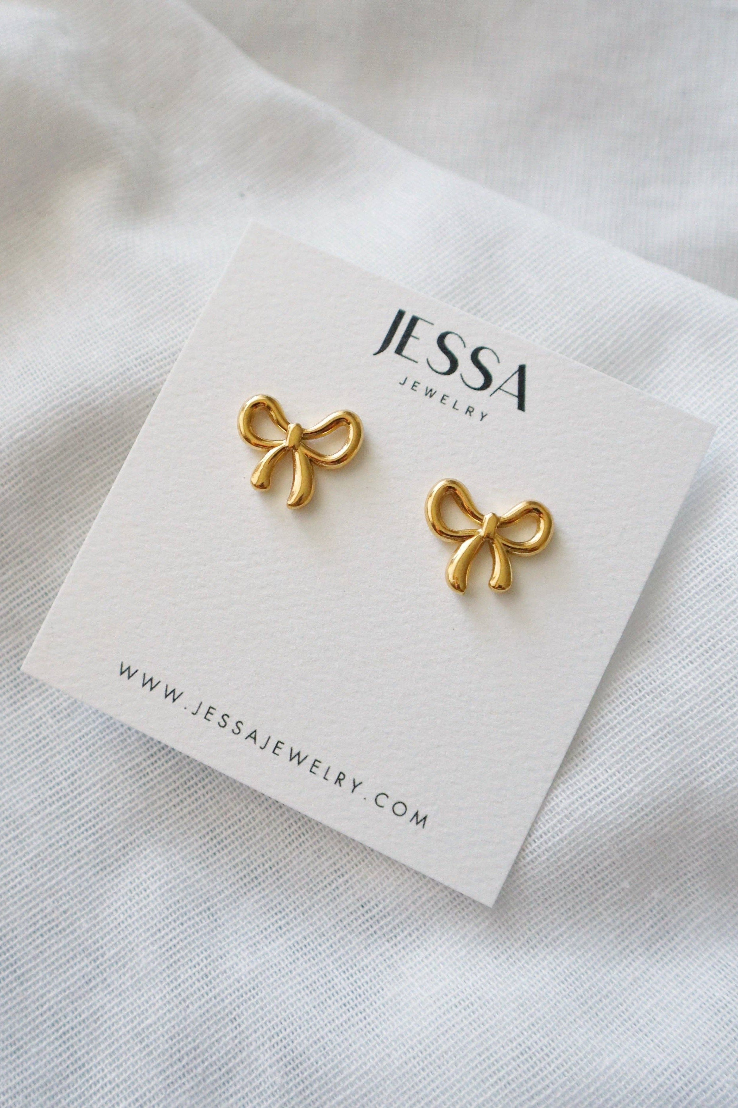 BOW STUD EARRINGS