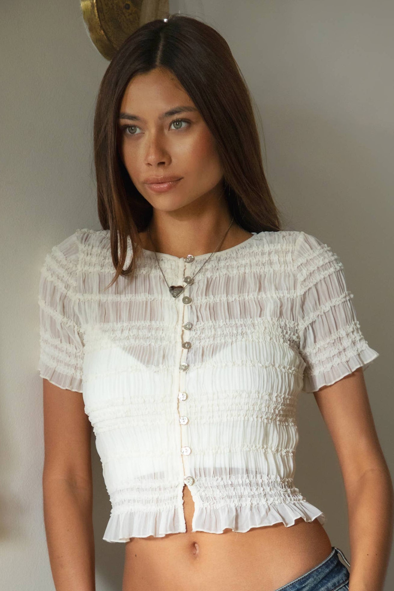 RUELLE CHIFFON TOP