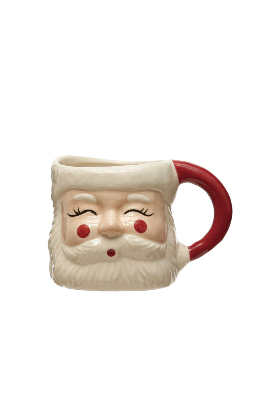 HAND-PAINTED SANTA MUG