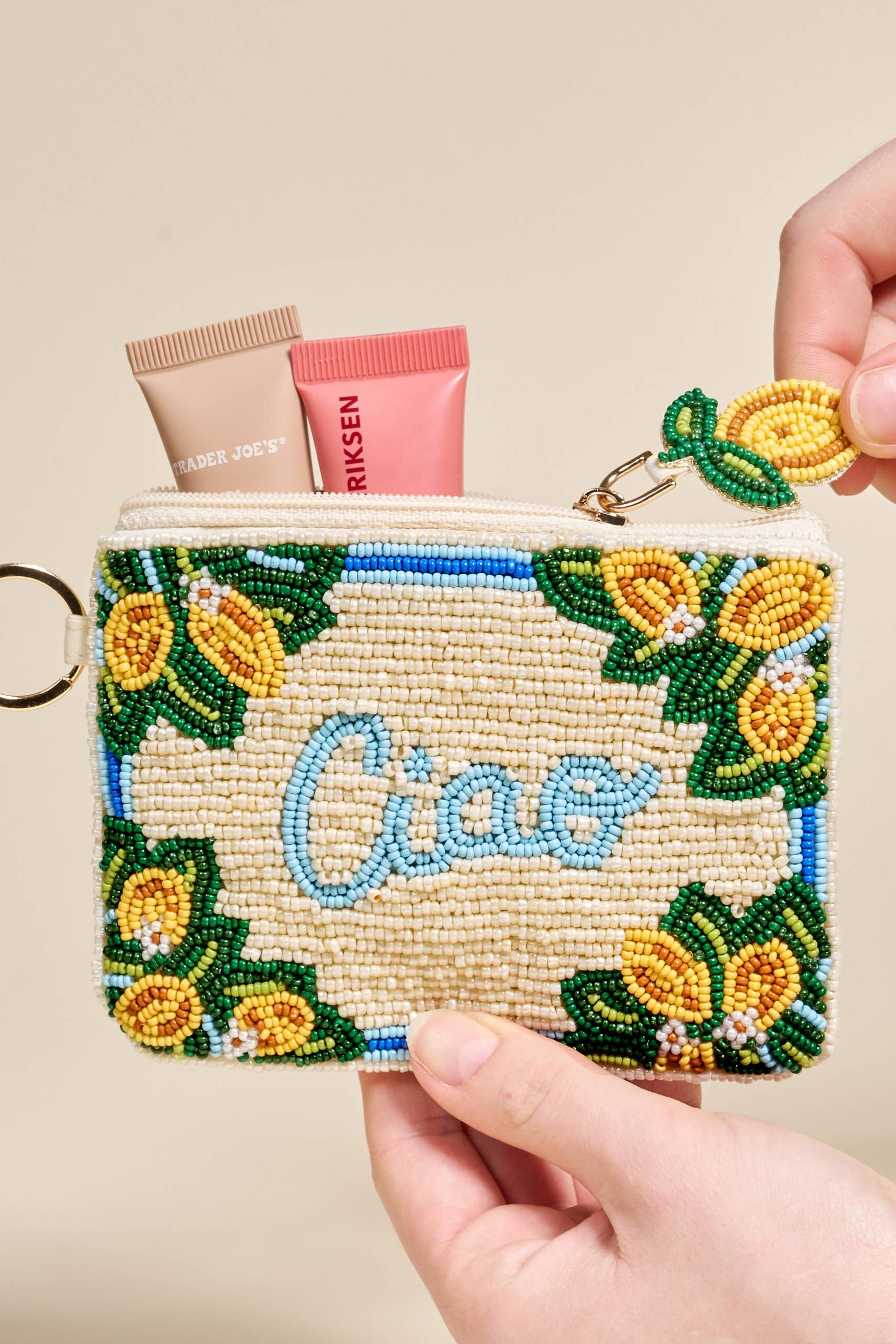 CIAO BEADED POUCH