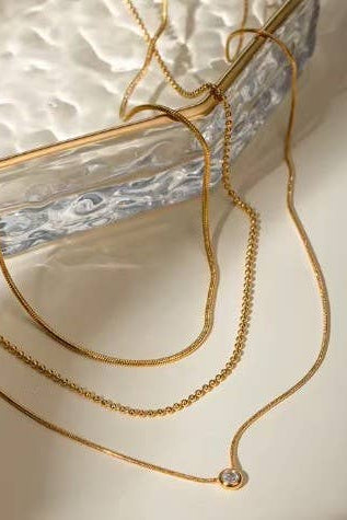 LUMINOUS LAYERED NECKLACE