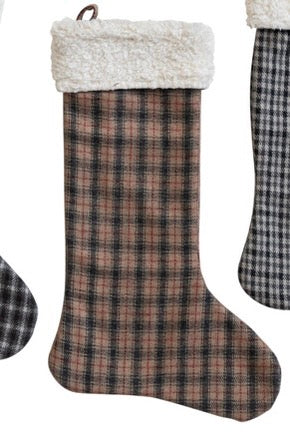 PLAID WOOL STOCKINGS