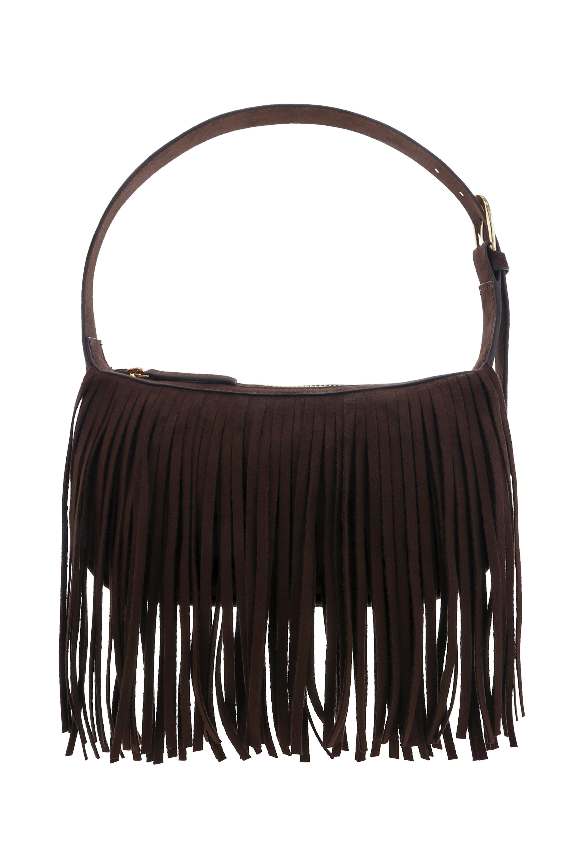 BILLINI - QUINN SHOULDER BAG - DARK CACAO SUEDE