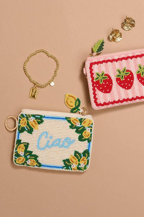 CIAO BEADED POUCH