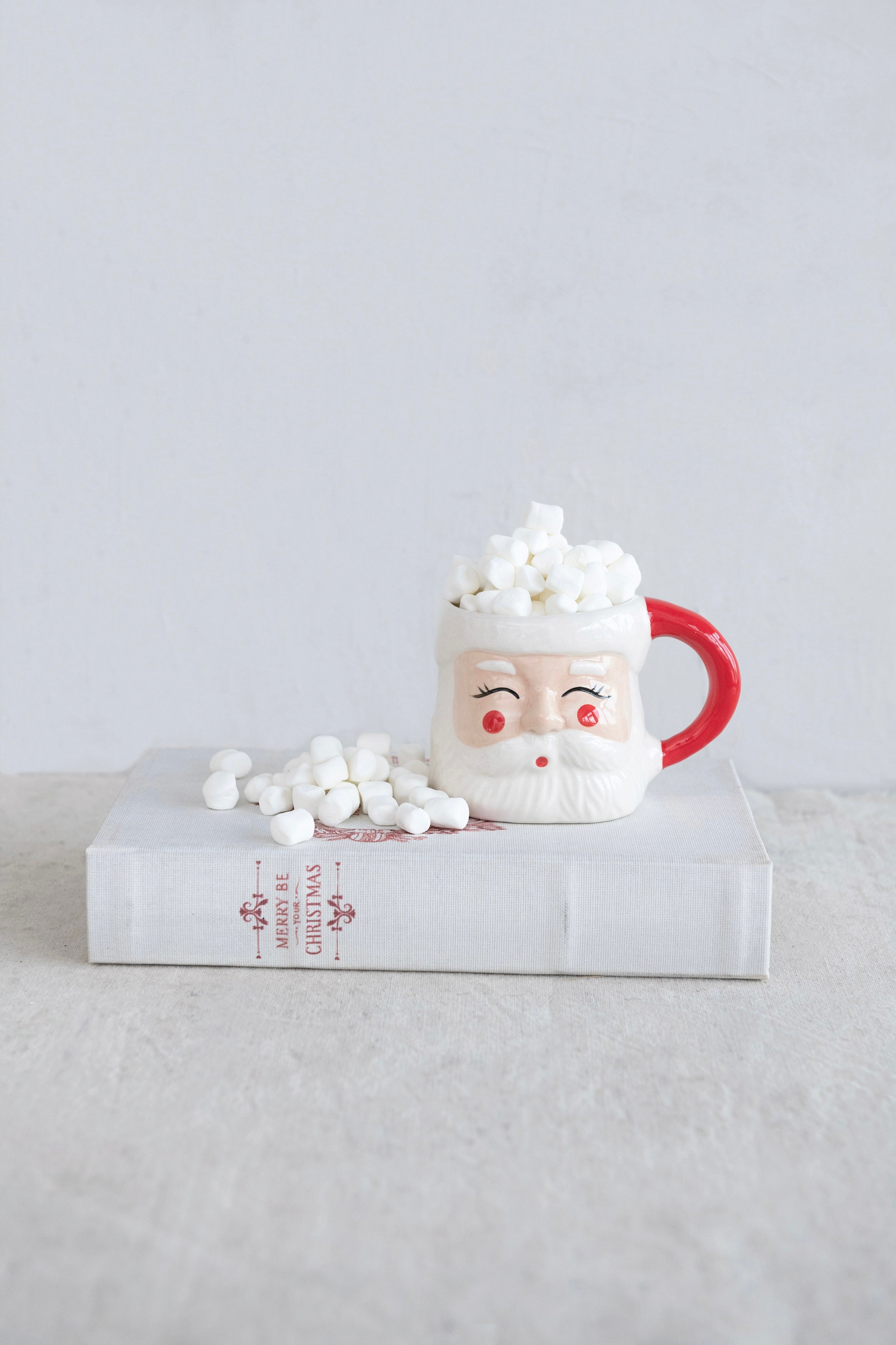 HAND-PAINTED SANTA MUG