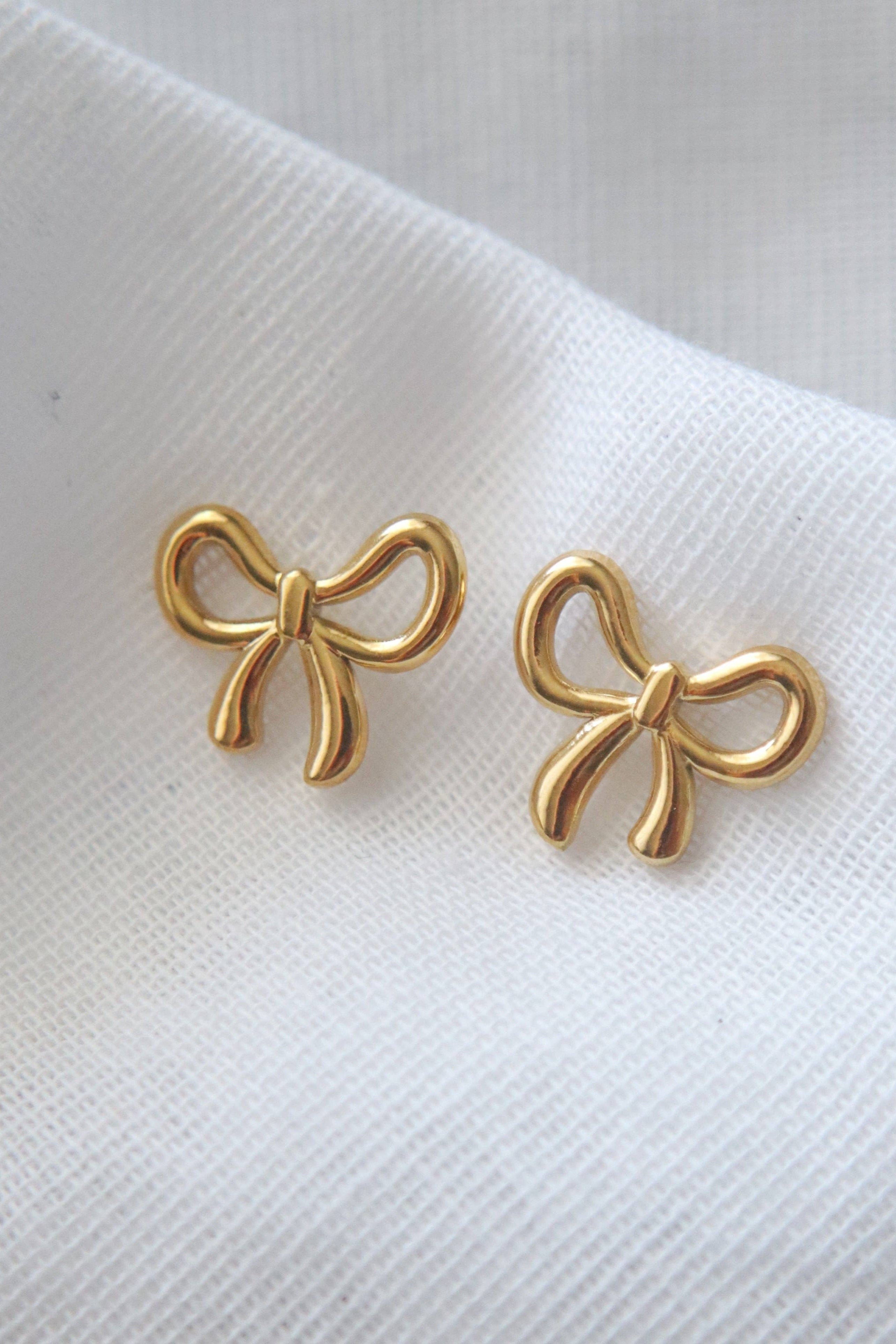 BOW STUD EARRINGS
