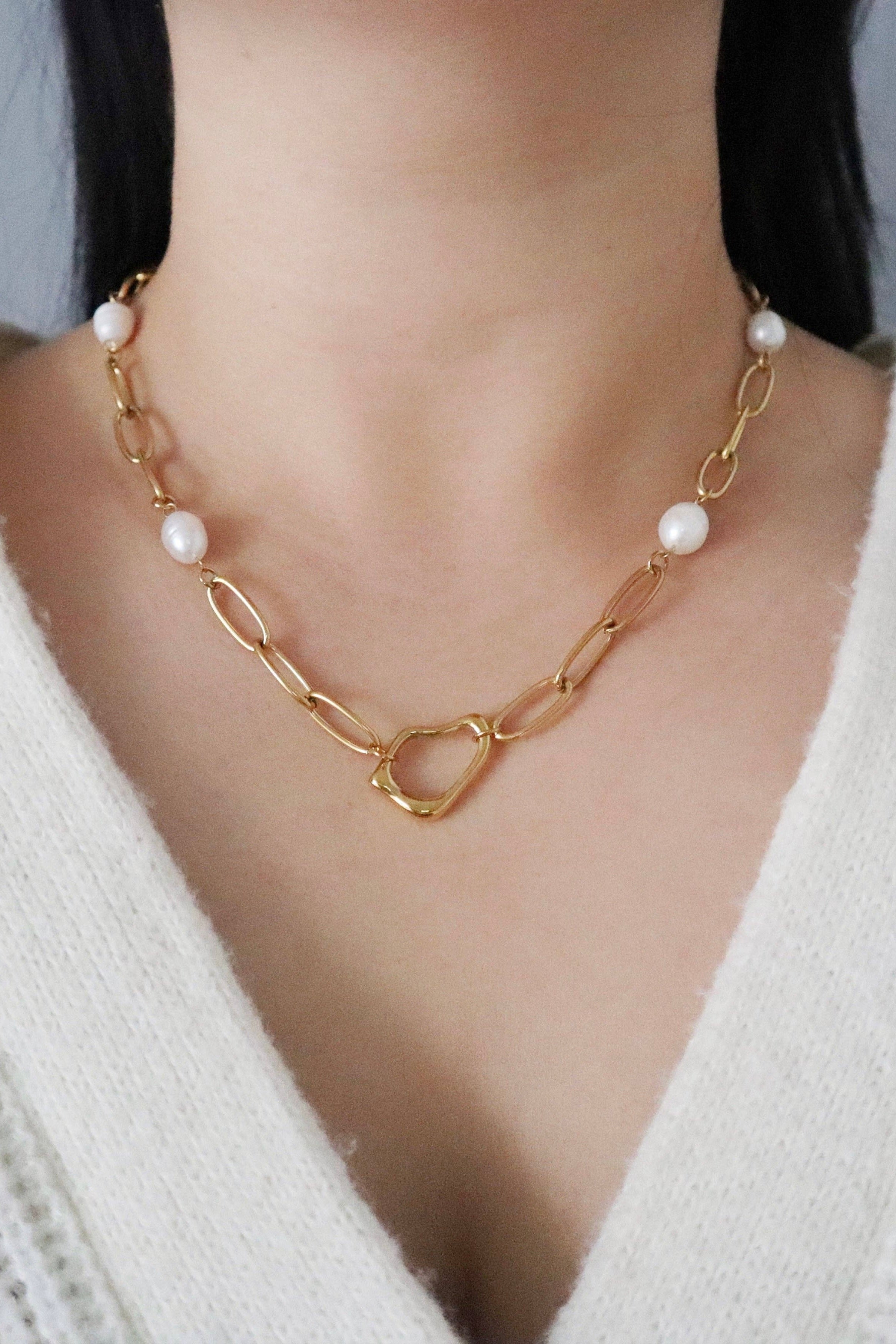 JESSA JEWELRY - AYLA PEARL NECKLACE