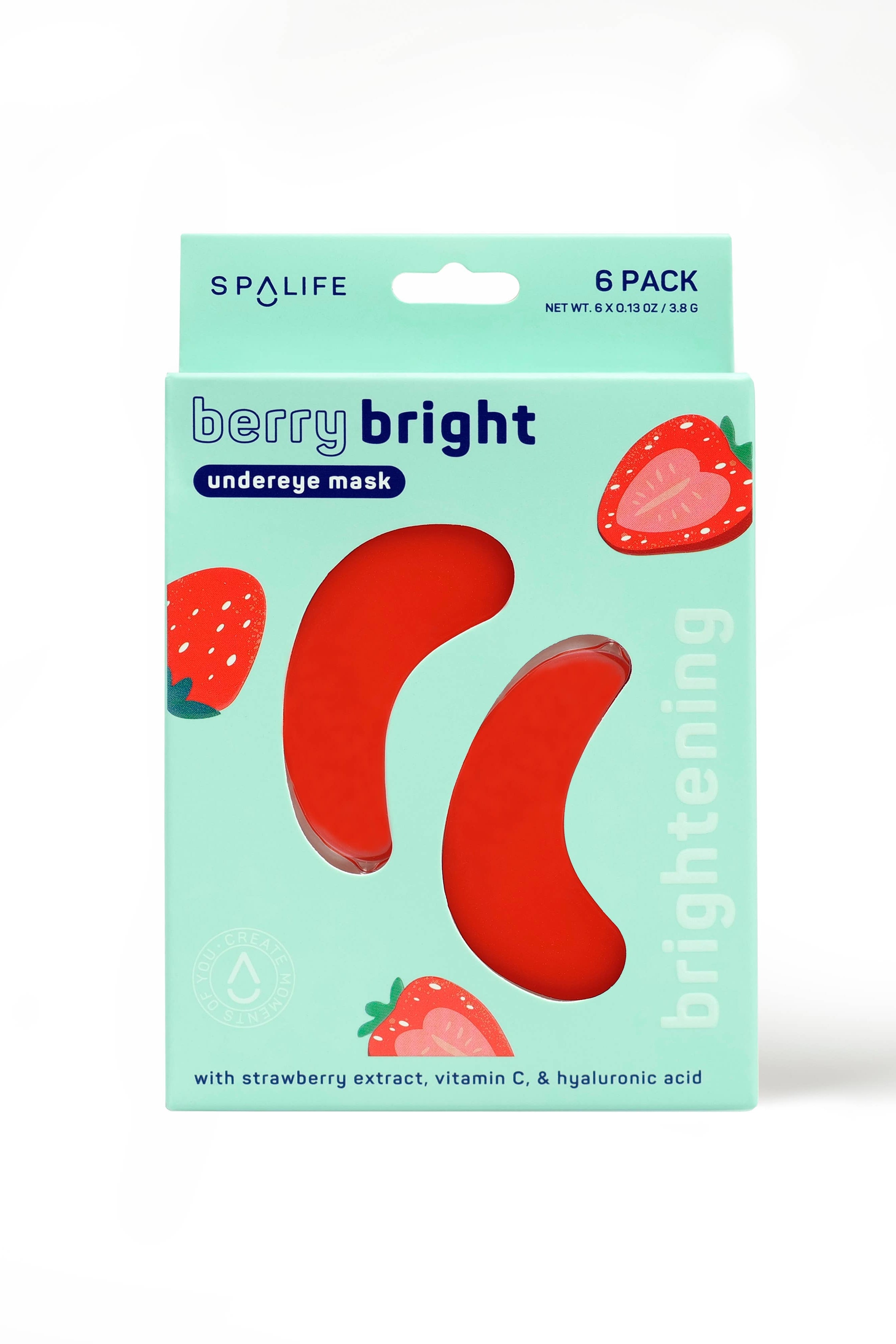 BERRY BRIGHT UNDEREYE MASKS - 6 PAIRS