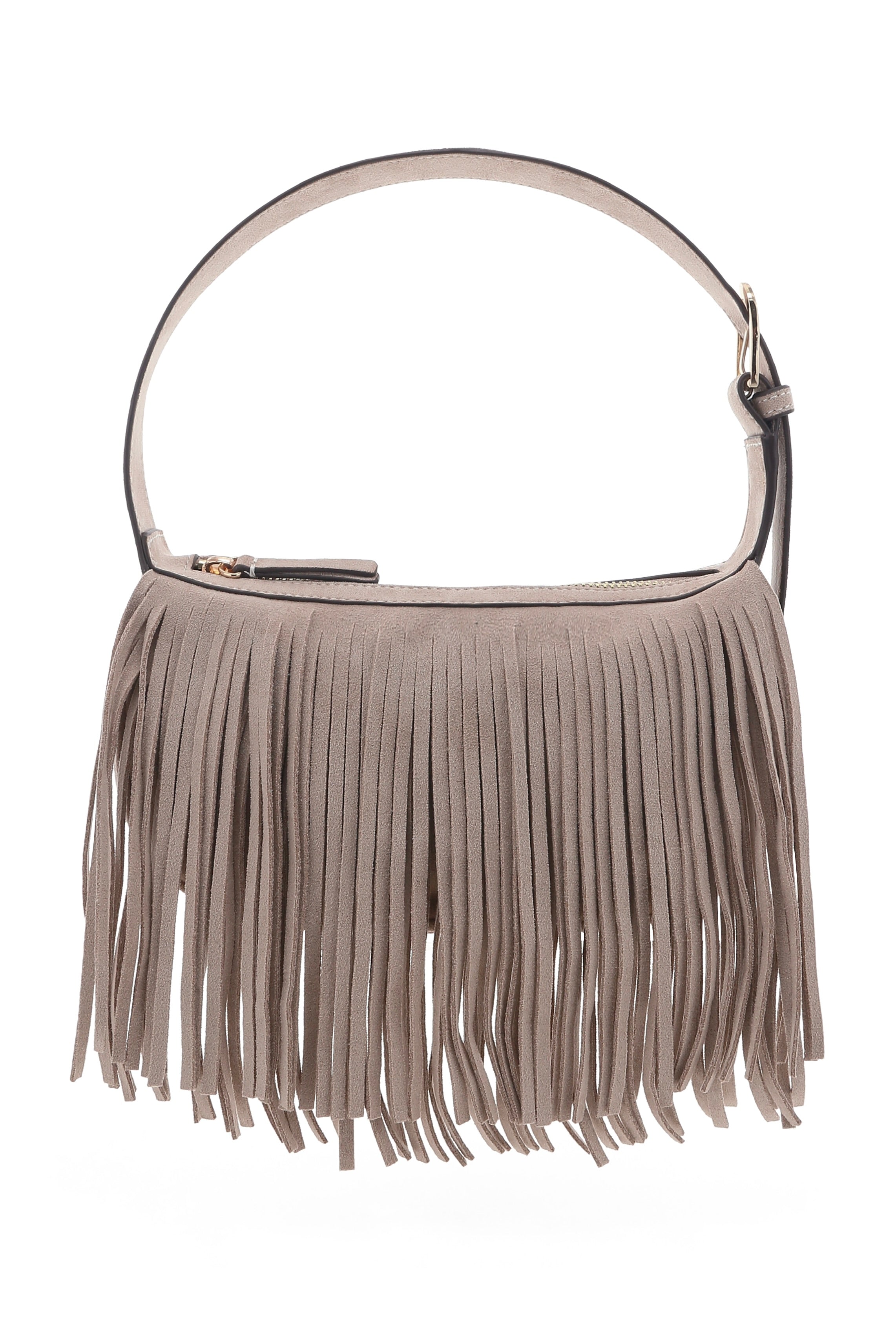 BILLINI - QUINN SHOULDER BAG - LIGHT BEIGE SUEDE