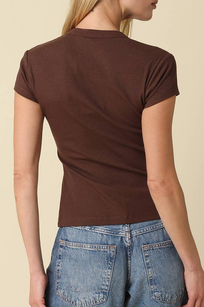 HARLOW BUTTON KNIT TOP