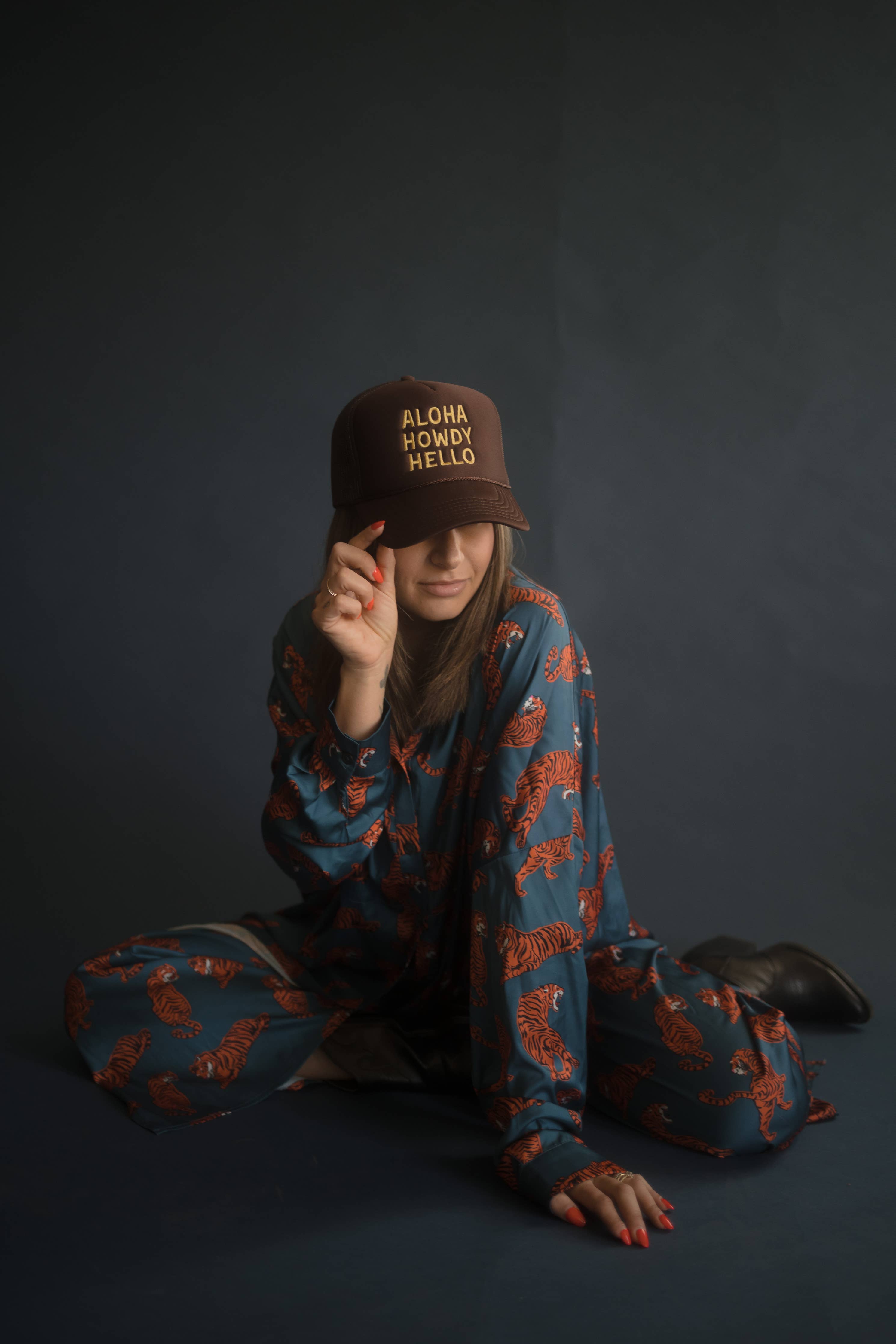 ALOHA HOWDY HELLO HAT