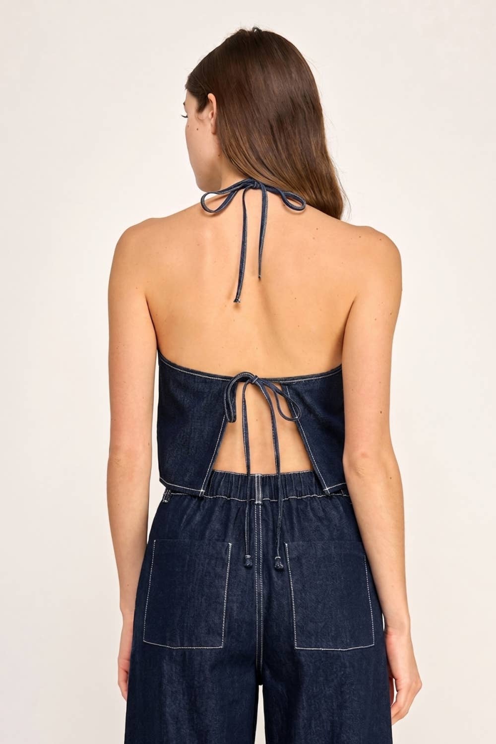 BRIDGETTE DENIM TOP