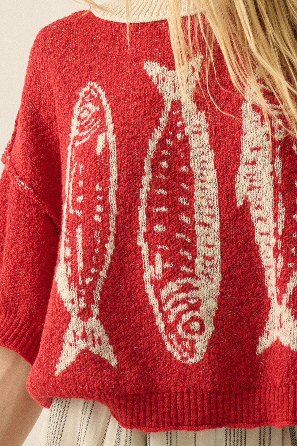 THREE FISHES SWEATER