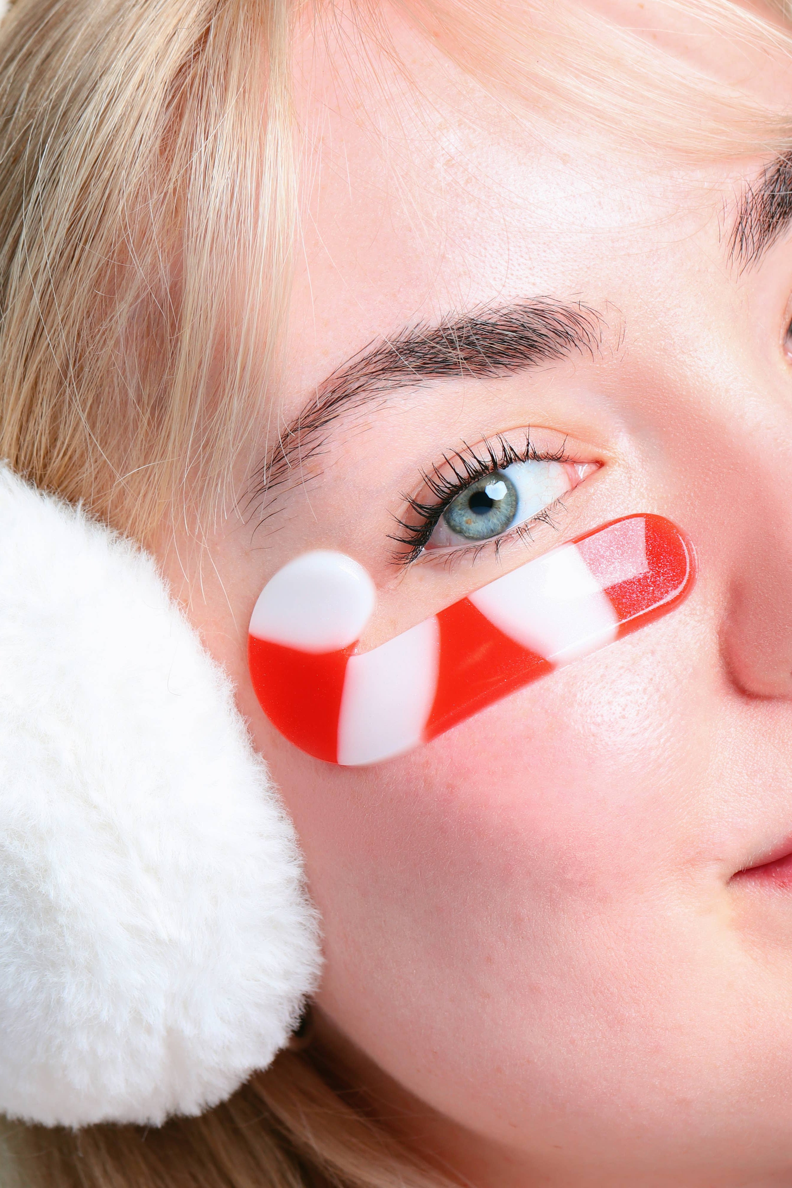 CANDY CANE EYE MASKS