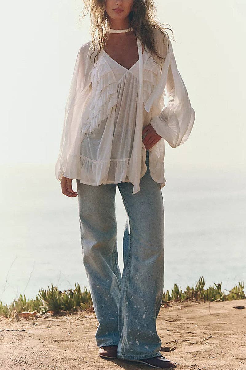 MAJORCA SHEER TOP