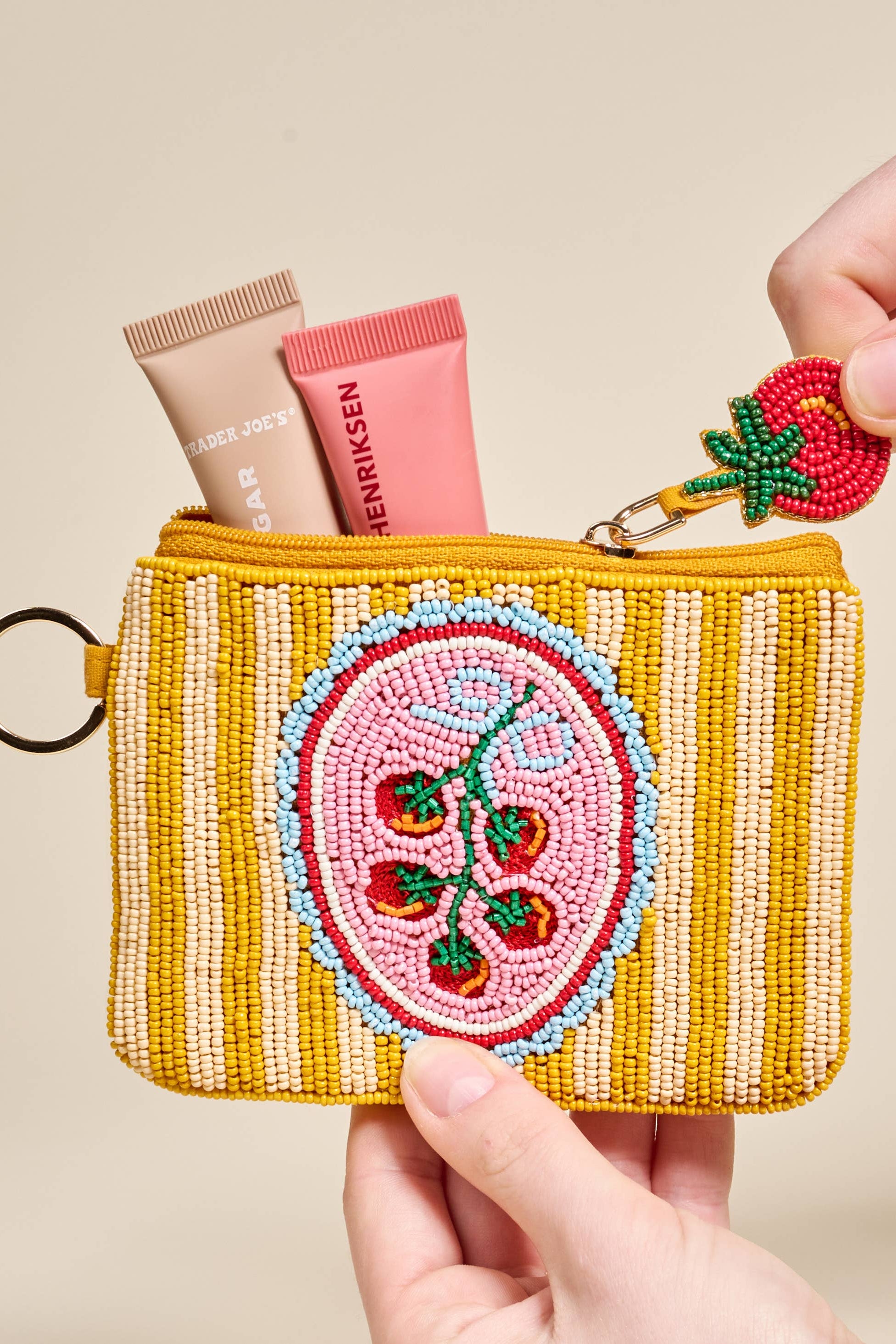BEADED POUCH - OFF THE VINE