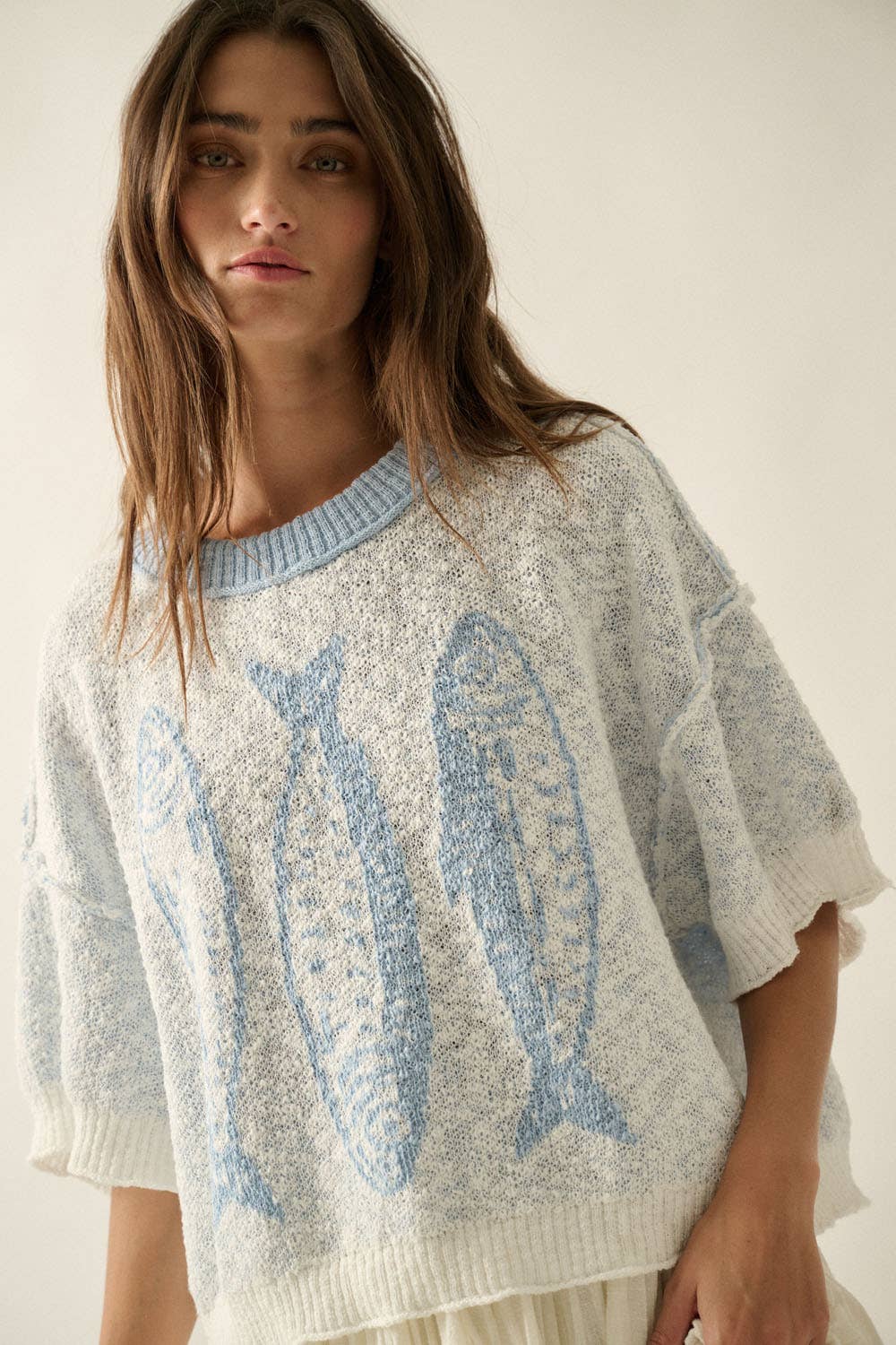 THREE FISHES SWEATER