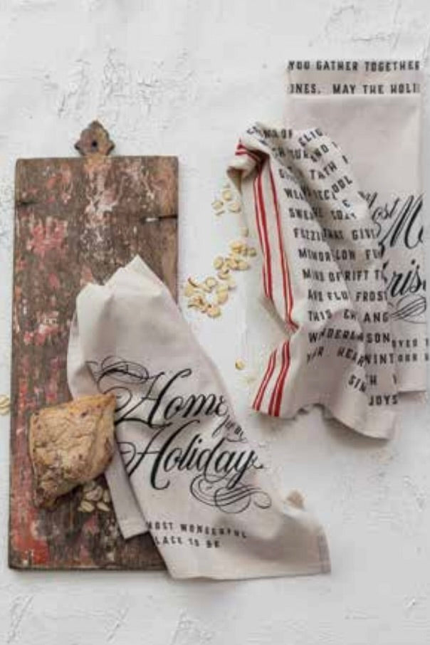 HOLIDAY TO REMEMBER TEA TOWELS