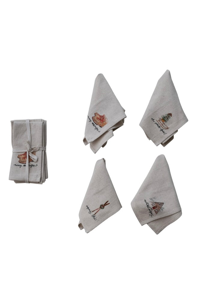 HOLIDAY NAPKINS - SET OF 4