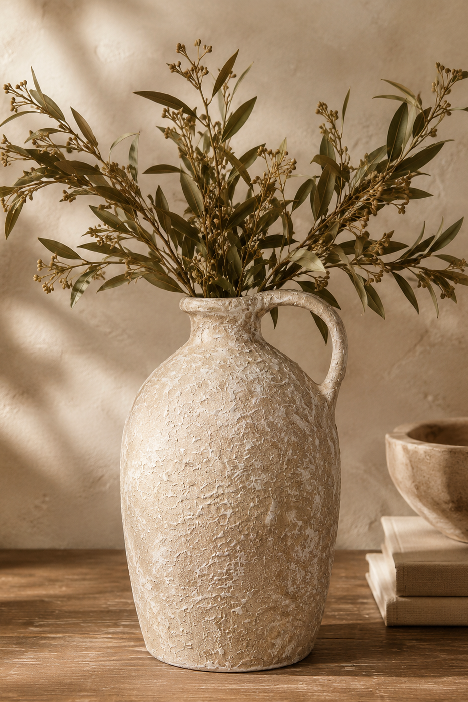 JITANA - JUG VASE - AGED TAUPE (IN STORE PICK UP ONLY)