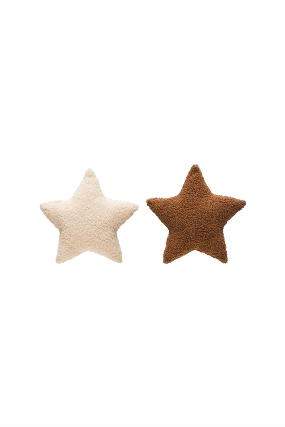 FAUX SHERPA STAR SHAPED PILLOWS