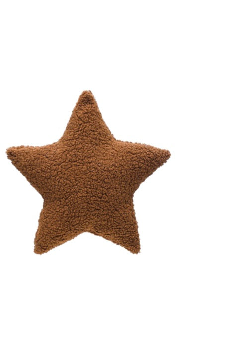 FAUX SHERPA STAR SHAPED PILLOWS