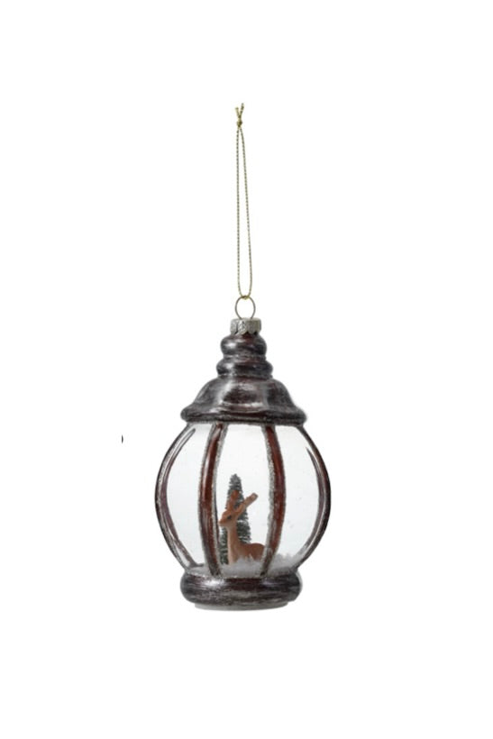FROSTED LANTERN ORNAMENT