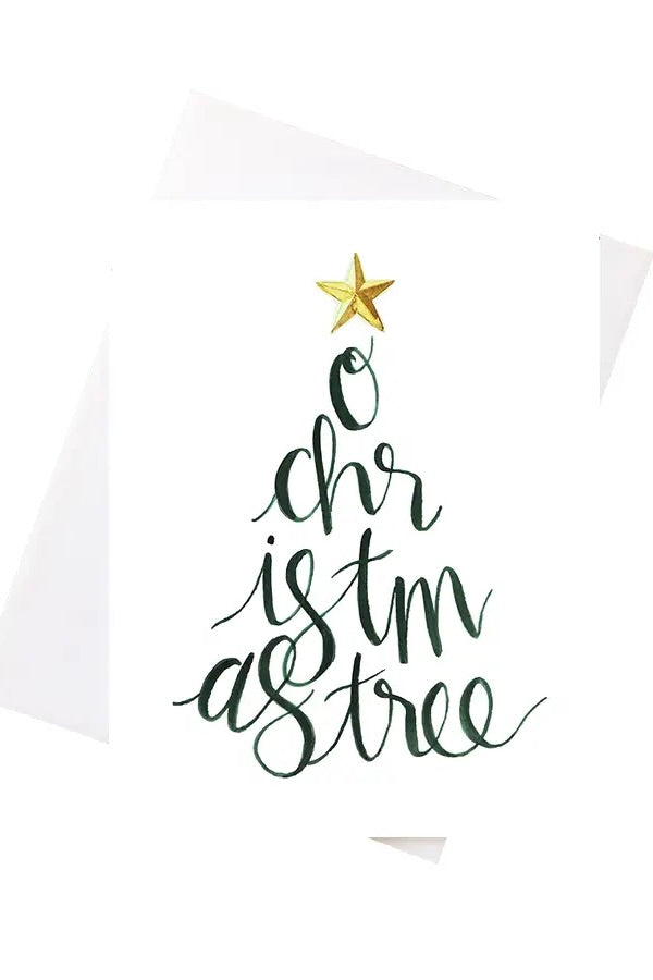 O CHRISTMAS TREE CARD