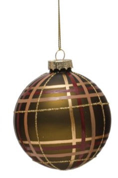 PLAID HOLIDAY ORNAMENTS