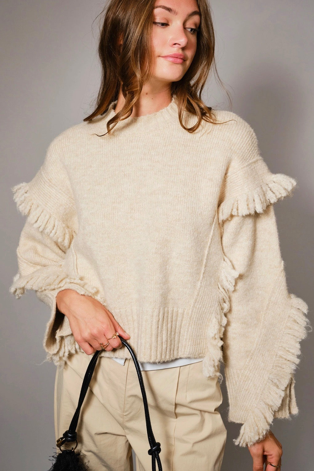 SIERRA FRINGE SWEATER