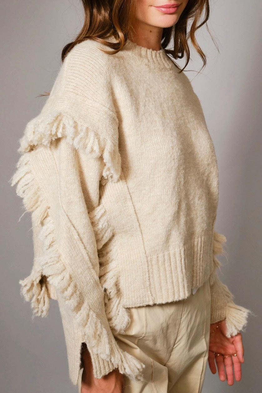 SIERRA FRINGE SWEATER