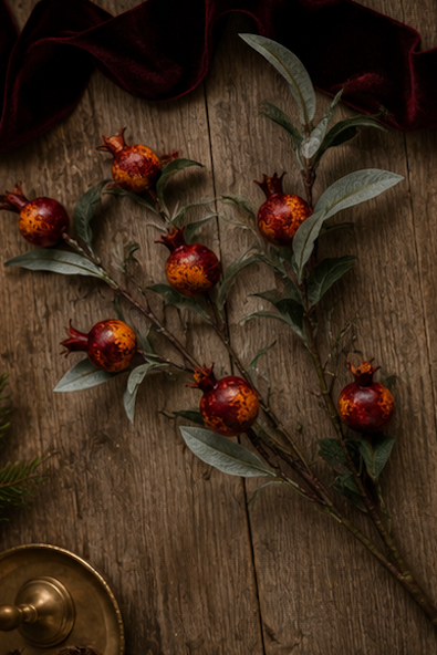 SPECKLED POMEGRANATE BRANCH