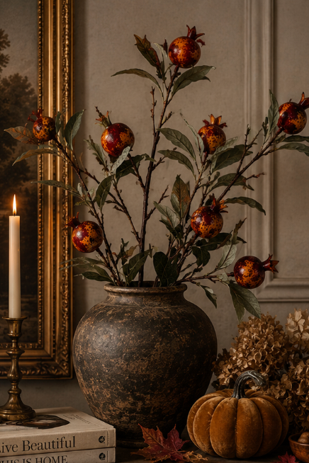 SPECKLED POMEGRANATE BRANCH