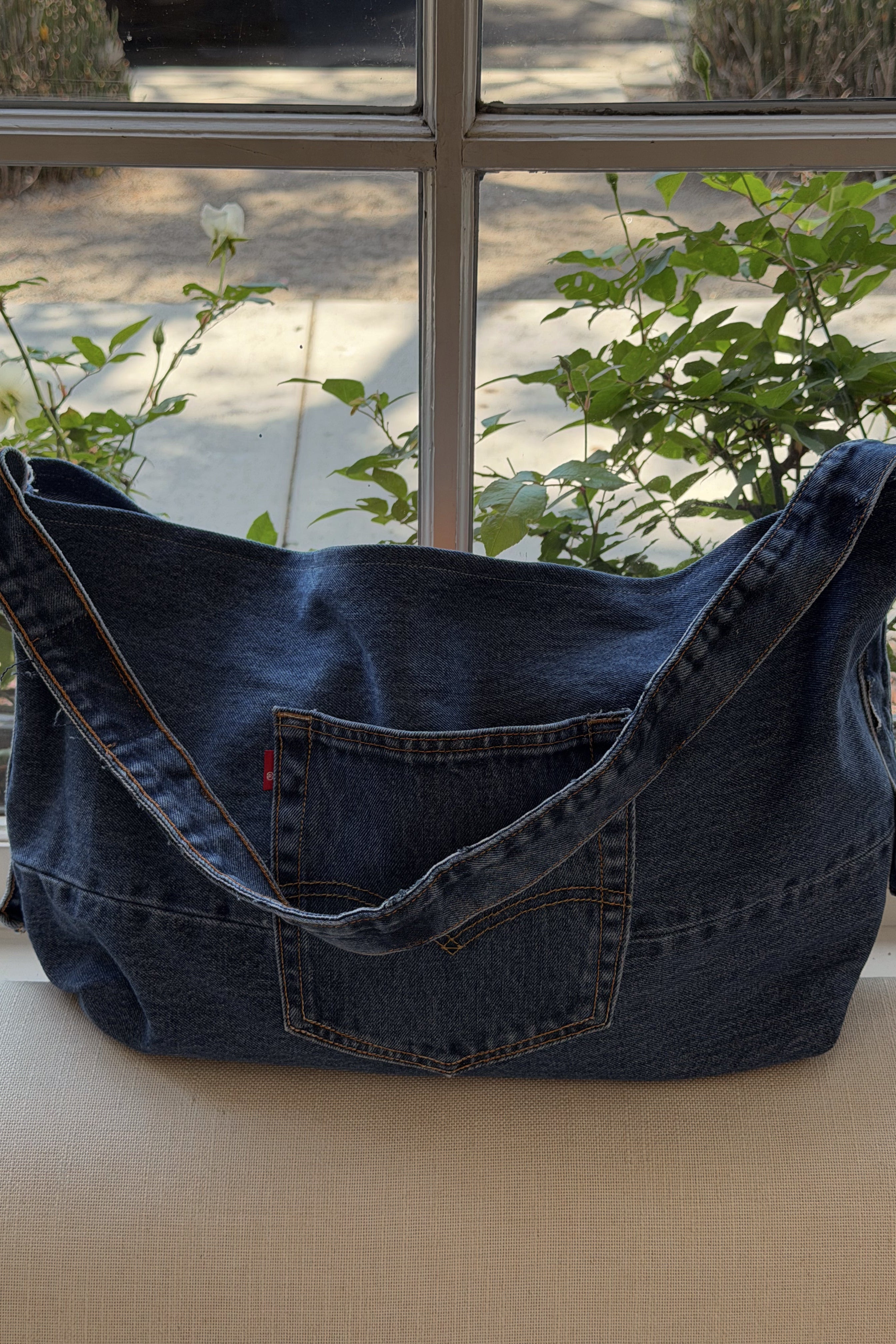 WORN WELL x SALT CULTURE DENIM BOHO BAG - LARGE