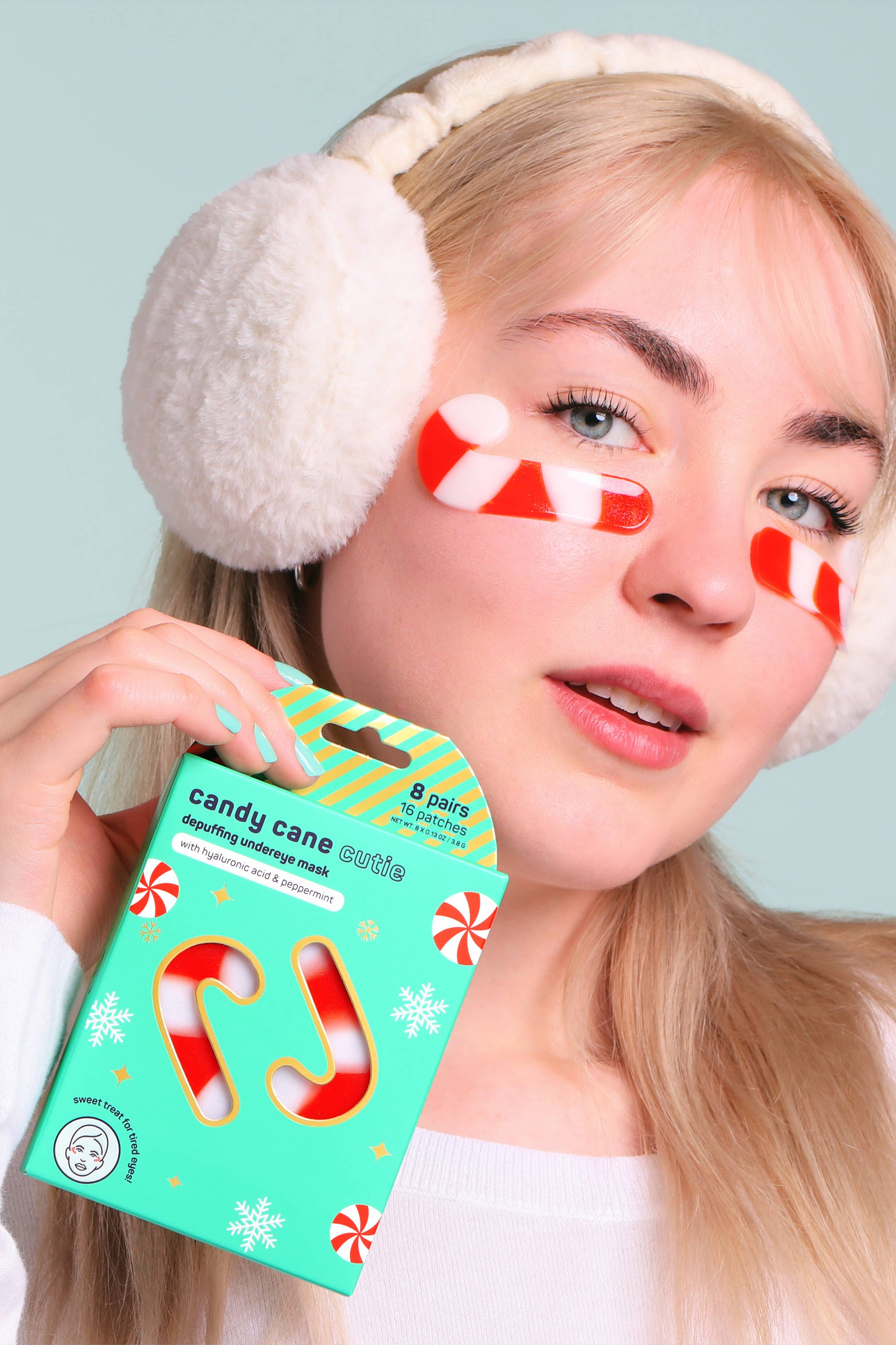 CANDY CANE EYE MASKS