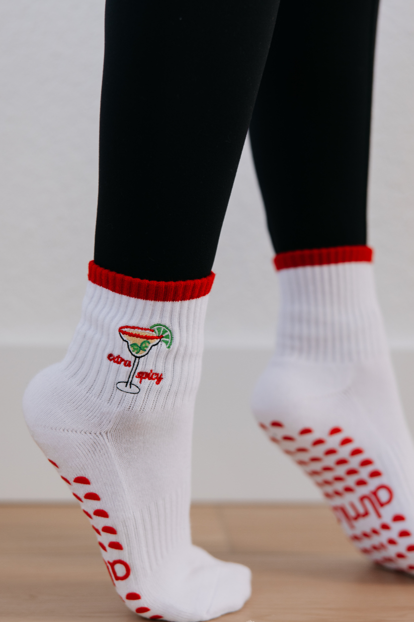 EXTRA SPICY PILATES SOCKS
