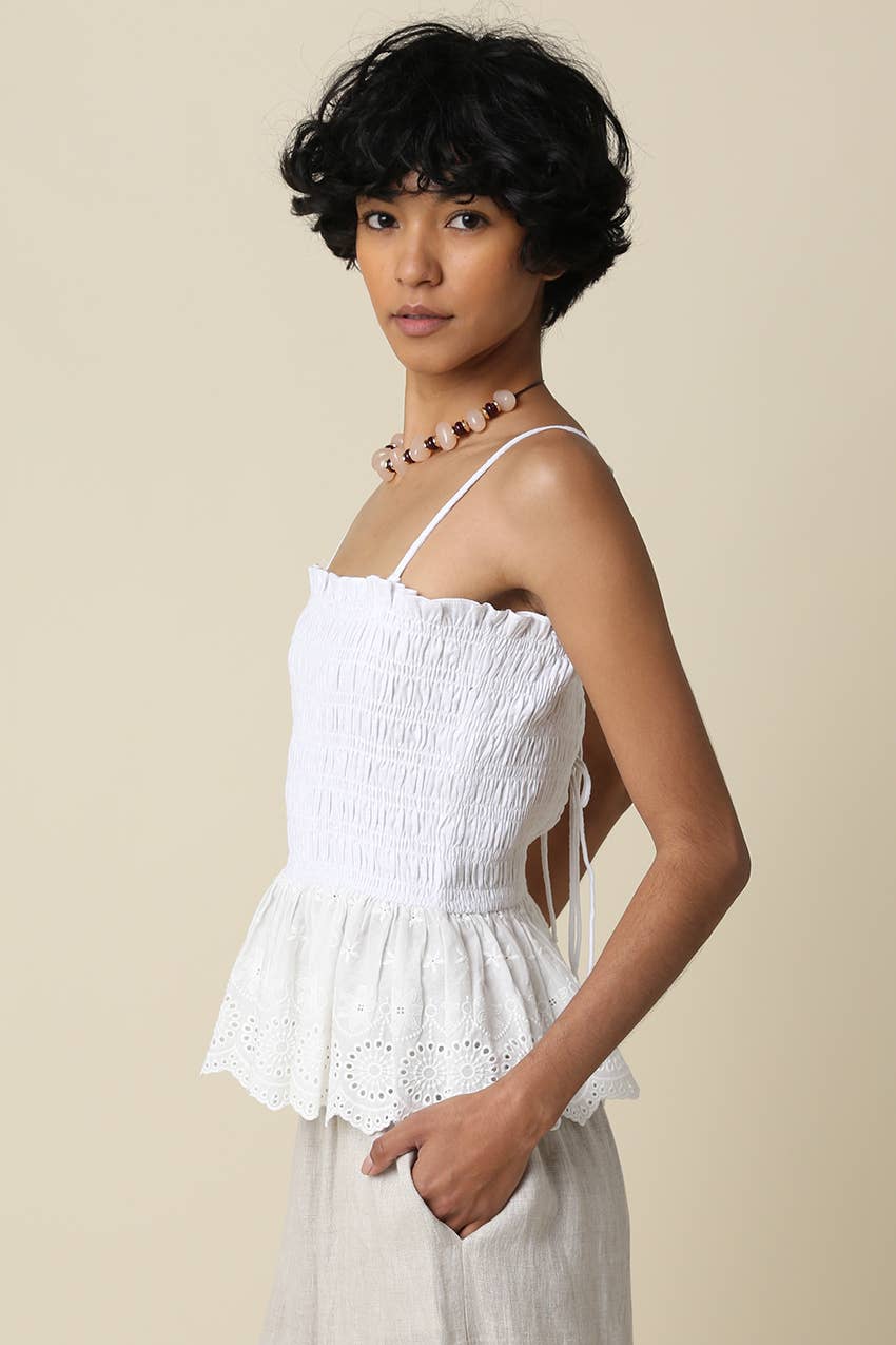 BONNIE SMOCKED CAMI