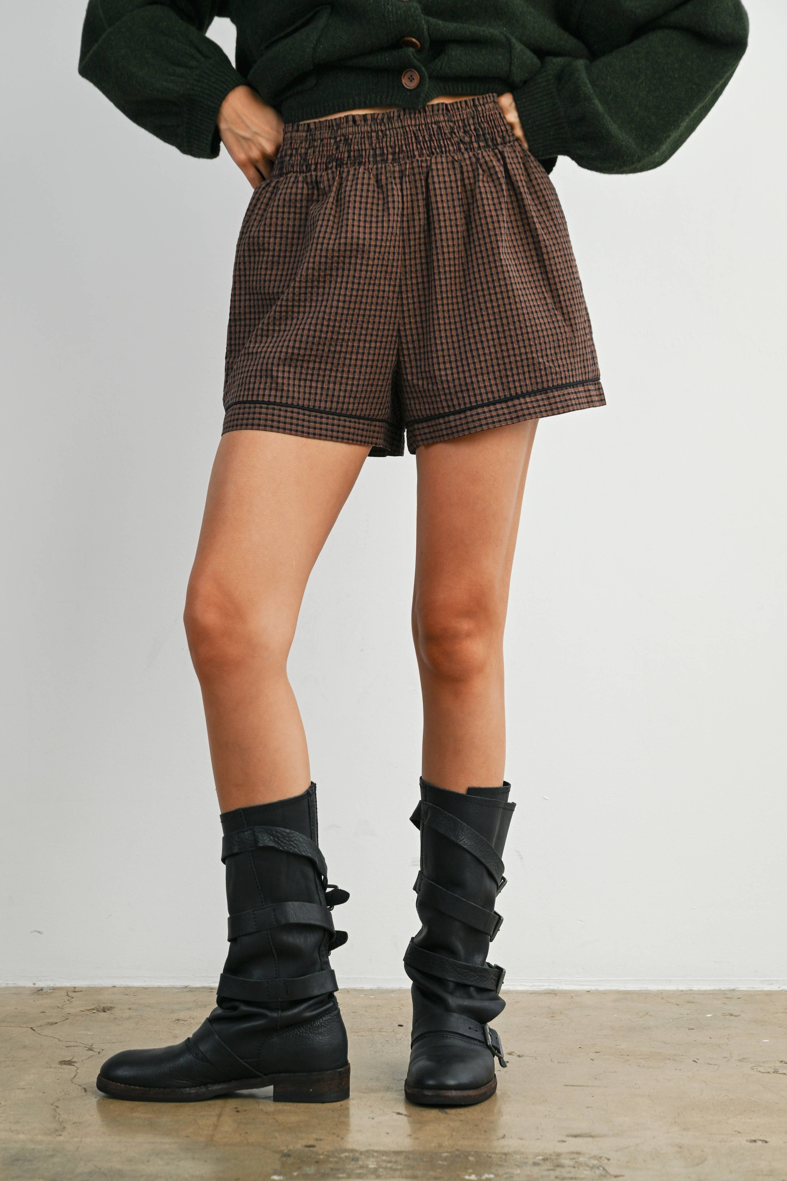 ASHFORD GINGHAM SHORT