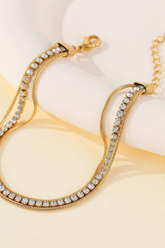 RHINESTONE STACK BRACELET