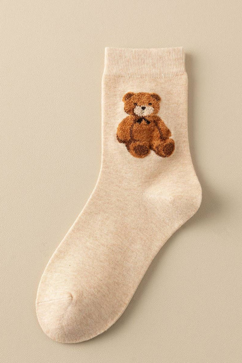 THE BEAR SOCK - BEIGE