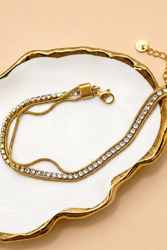 RHINESTONE STACK BRACELET