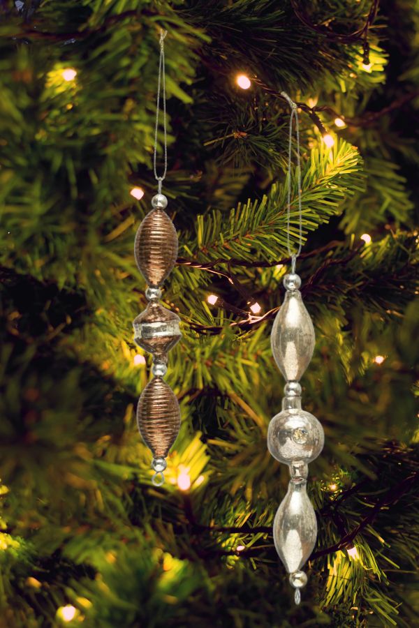 SKINNY MERCURY GLASS ORNAMENT
