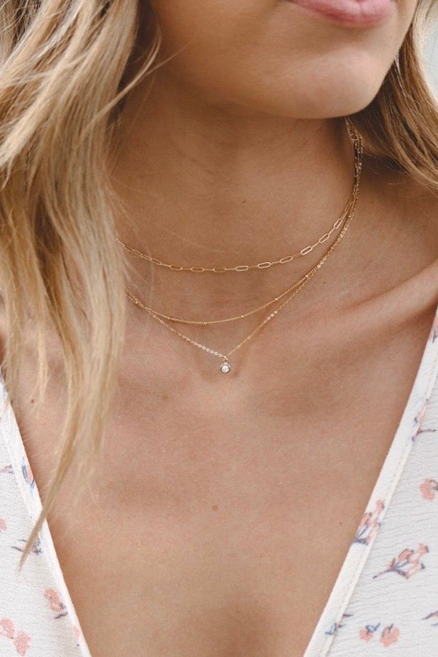 MAY MARTIN - PETITE CZ NECKLACE