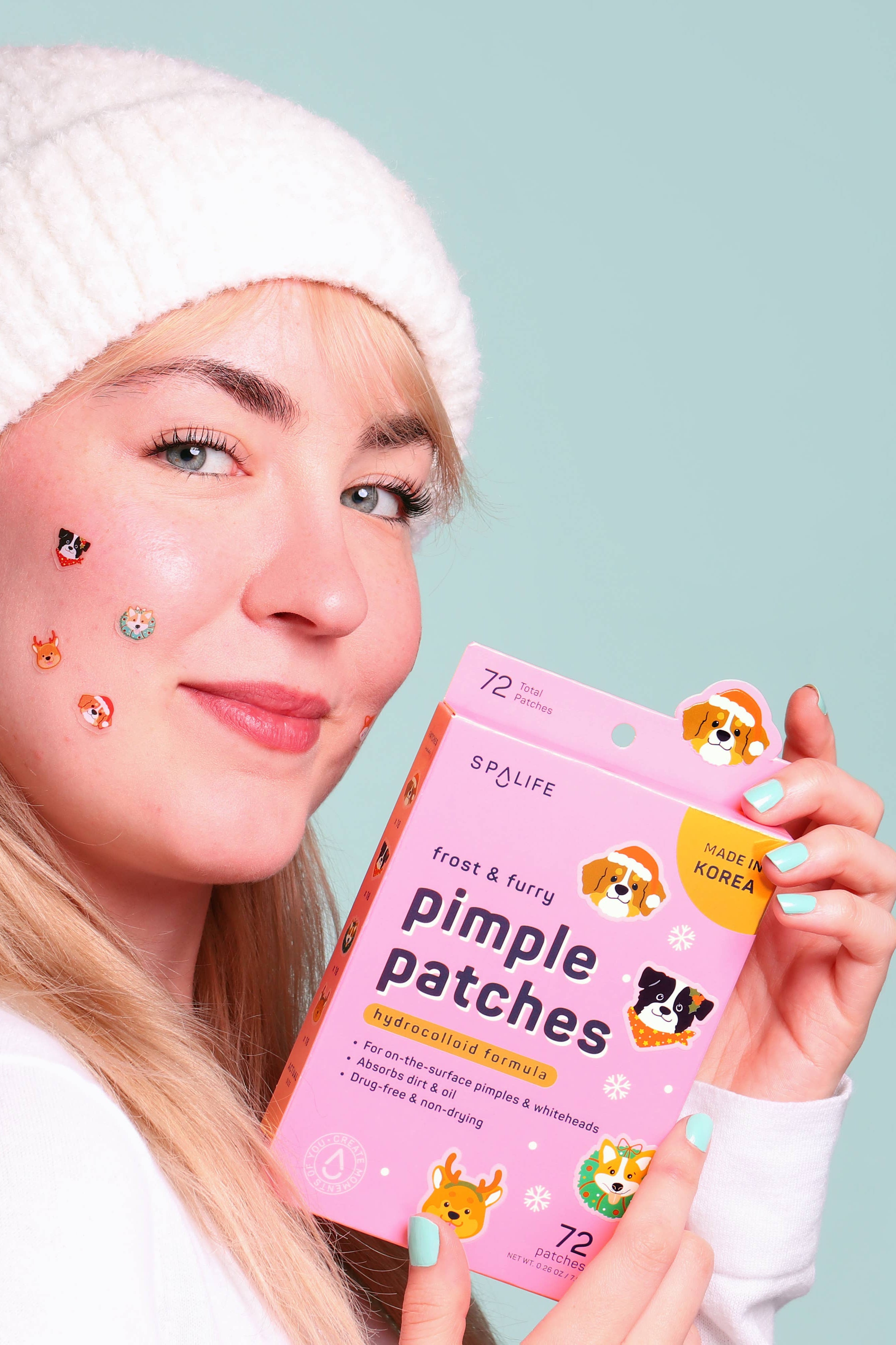 HOLIDAY FROSTY & FURRY PIMPLE PATCHES