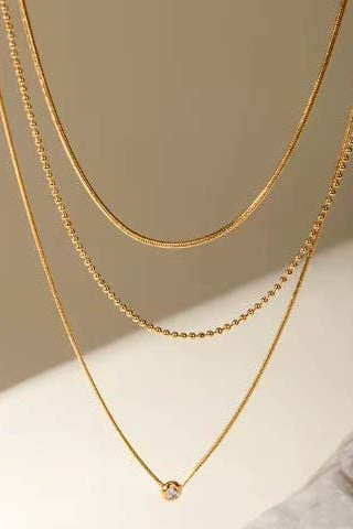 LUMINOUS LAYERED NECKLACE